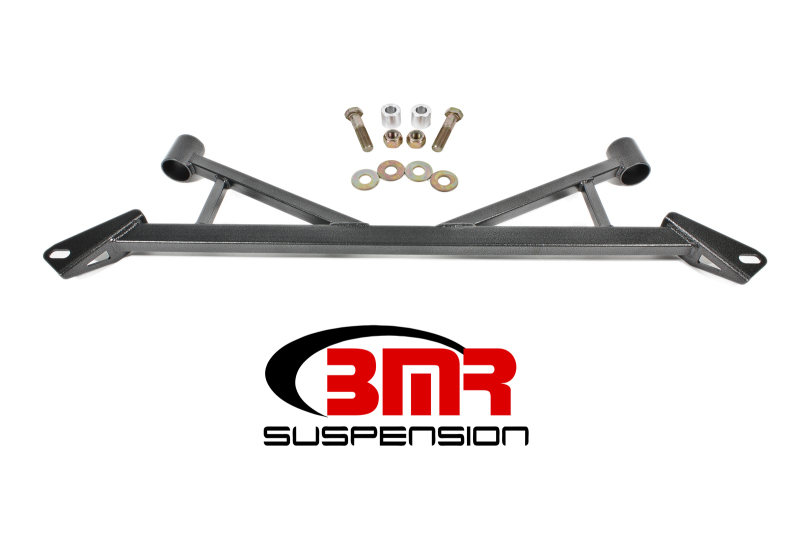 Ford Mustang Chassis Brace - Front - BMR Suspension - 4-Point Subframe, CB006 - Black Hammertone - `15-`23 Ford Mustang Chassis Brace - Front - BMR Suspension - 4-Point Subframe, CB006 - Black Hammertone - `15-`23